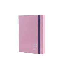 MAPA A4 KARTON Z ELASTIKO 5CM ROZA