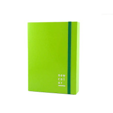 MAPA A4 KARTON Z ELASTIKO 7CM SV.ZELENA