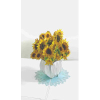 ČESTITKA ORIGAMI SONČNICA